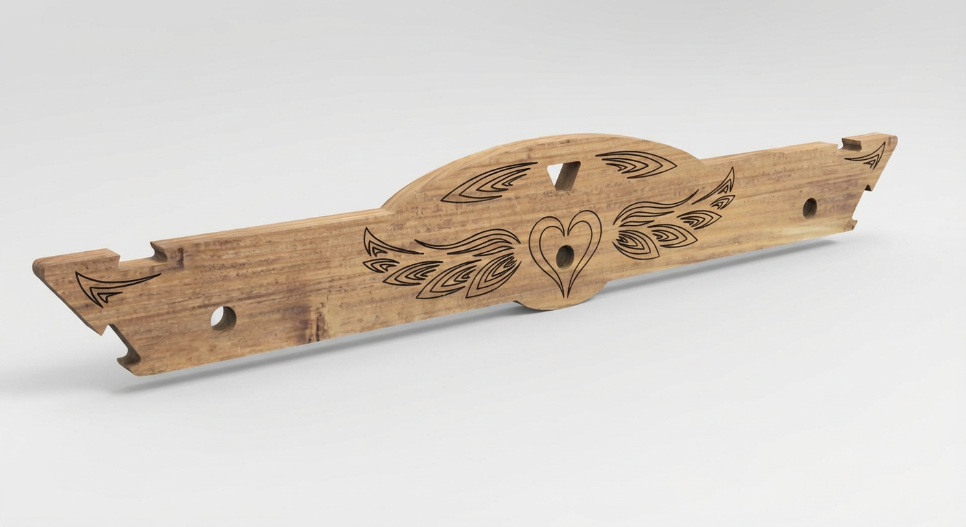 Hand-carved Love Cradle bar